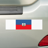 Haïtiaanse vlag bumpersticker (Op auto)