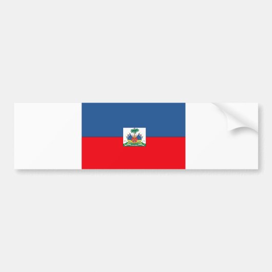 Haïtiaanse vlag bumpersticker (Voorkant)