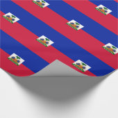 Haïtiaanse vlag cadeaupapier (Hoek)