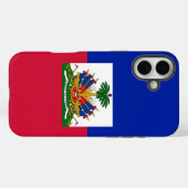 Haïtiaanse vlag Case-Mate iPhone case (Achterkant (horizontaal))