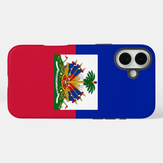 Haïtiaanse vlag Case-Mate iPhone case (Achterkant (horizontaal))