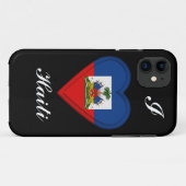 Haïtiaanse vlag Case-Mate iPhone case (Achterkant (horizontaal))