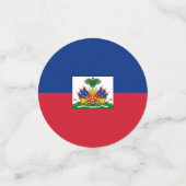 Haitiaanse vlag confetti (Kleine voorkant)