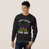 Haïtiaanse Vlag Dag mannen Vrouwen kinder Trui (Voorkant volledig)