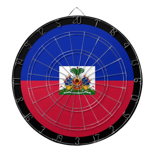 Haïtiaanse vlag Dartboard & Haïti/spelraad Dartbord (Voorkant)