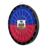 Haïtiaanse vlag Dartboard & Haïti/spelraad Dartbord (Voorkant Rechts)