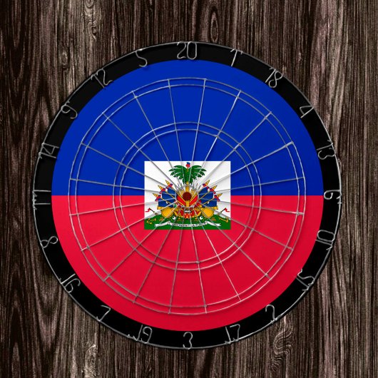 Haïtiaanse vlag Dartboard & Haïti/spelraad Dartbord
