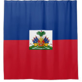 Haitiaanse vlag douchegordijn (Voorkant)