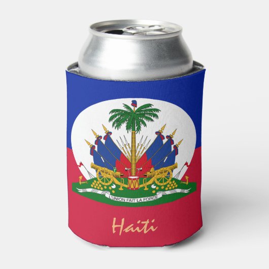 Haïtiaanse vlag en Haïti partij, barbecue/sport Blikjeskoeler (Blikje Voorkant)