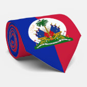 Haïtiaanse vlag en Haïti, patriot/mode Stropdas (Opgerold)