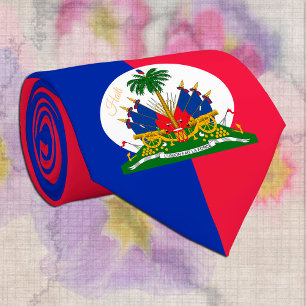 Haïtiaanse vlag en Haïti, patriot/mode Stropdas