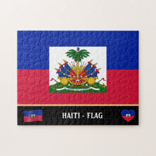 Haïtiaanse vlag en Haïtiaans land / Haïti Legpuzzel