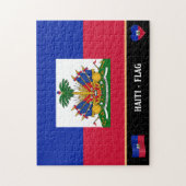 Haïtiaanse vlag en Haïtiaans land / Haïti Legpuzzel (Verticaal)