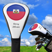 Haïtiaanse vlag en monogrammed Golf Clubs Hoesjes Golfheadcover