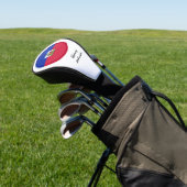 Haïtiaanse vlag en monogrammed Golf Clubs Hoesjes Golfheadcover (Insitu)