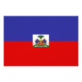 Haïtiaanse vlag foto afdruk (Voorkant)