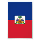 Haitiaanse vlag foto afdruk (Voorkant)