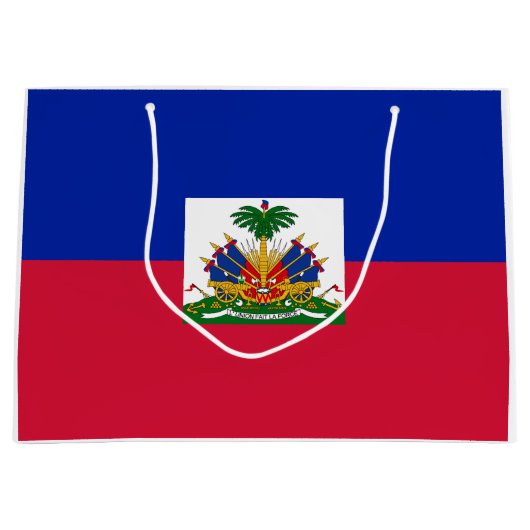 Haïtiaanse vlag groot cadeauzakje (Voorkant)