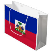 Haïtiaanse vlag groot cadeauzakje (Voorkant Gekanteld)