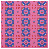 Haïtiaanse vlag & Haïti hart mode Stof (Swatch)