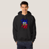 Haïtiaanse vlag Haïti Hoodie (Voorkant volledig)