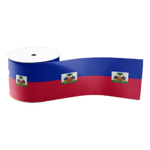 Haïtiaanse vlag & Haïti reizen, vakantie / sport Grosgrain Lint