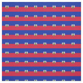 Haïtiaanse vlag & Haïti Trendy stof / mode (Swatch)