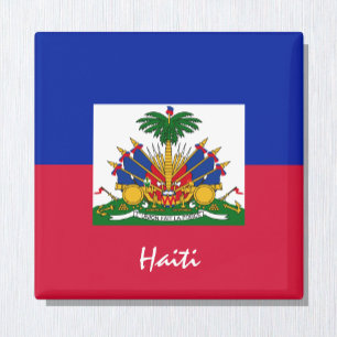 Haïtiaanse vlag & Haïti - Vakantie- en sportfans Magneet