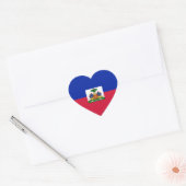 Haïtiaanse vlag hart sticker (Envelop)