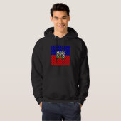 Haïtiaanse vlag hoodie (Voorkant volledig)