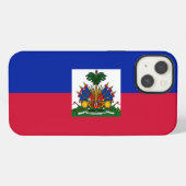 Haïtiaanse vlag iPhone hoesje (Achterkant horizontaal)
