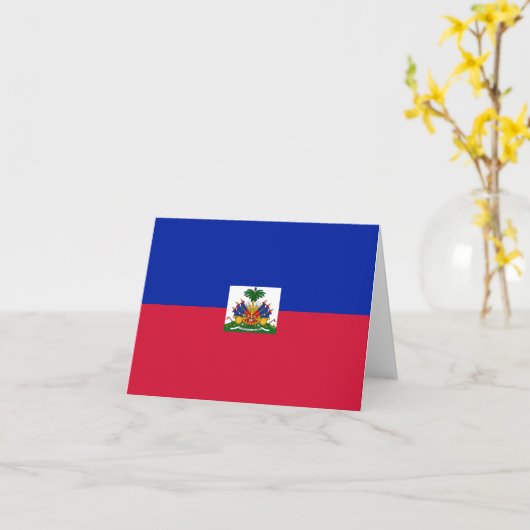 Haïtiaanse vlag kaart (Gele Bloem)