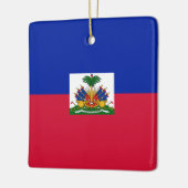 Haïtiaanse vlag keramisch ornament (Links)