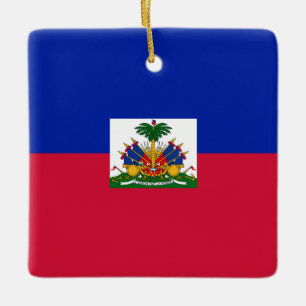 Haïtiaanse vlag keramisch ornament