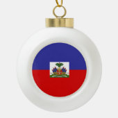 Haïtiaanse vlag keramische bal ornament (Voorkant)