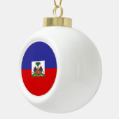 Haïtiaanse vlag keramische bal ornament (Rechts)