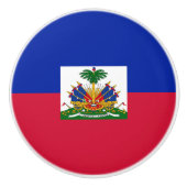 Haïtiaanse vlag keramische knop (Voorkant)