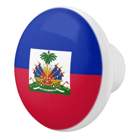 Haïtiaanse vlag keramische knop (Rechts)