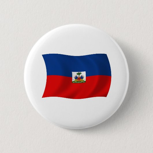 Haïtiaanse Vlag Knop Ronde Button 5,7 Cm (Voorkant)