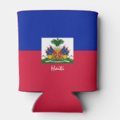 Haïtiaanse vlag koelbox en Haïti partij/sport Blikjeskoeler (Achterkant)