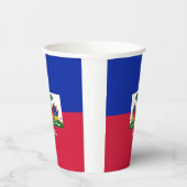 Haïtiaanse vlag, kopjes & Haïtiaanse partij/sport Papieren Bekers (Rechts)