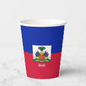 Haïtiaanse vlag, kopjes & Haïtiaanse partij/sport Papieren Bekers (Voorkant)