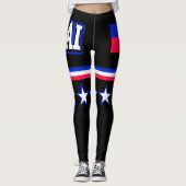 Haïtiaanse vlag leggings (Voorkant)