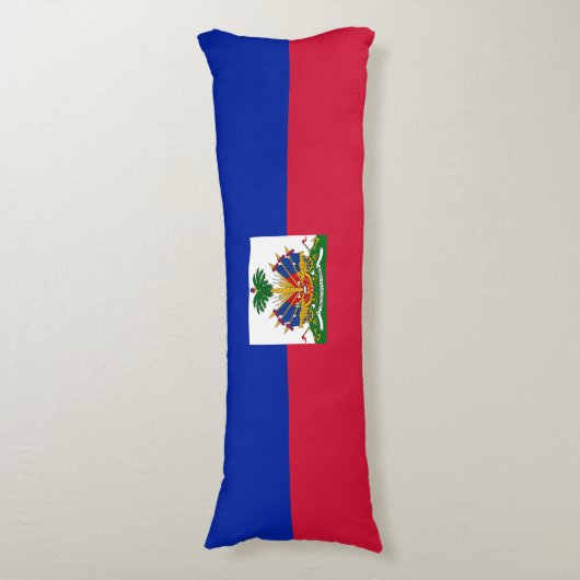 Haïtiaanse vlag lichaamskussen (Voorkant Verticaal)