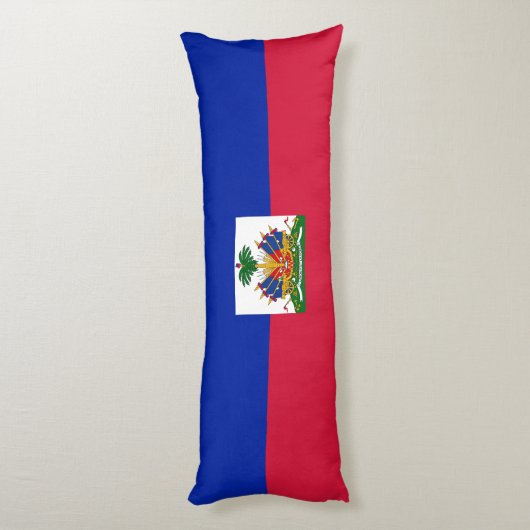Haïtiaanse vlag lichaamskussen (Achterkant (Verticaal))