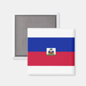 Haïtiaanse vlag magneet (Voorkant / Achterkant)