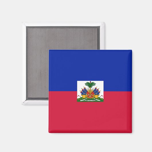 Haïtiaanse vlag magneet (Voorkant / Achterkant)
