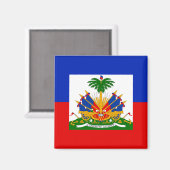 Haïtiaanse vlag magneet (Voorkant / Achterkant)