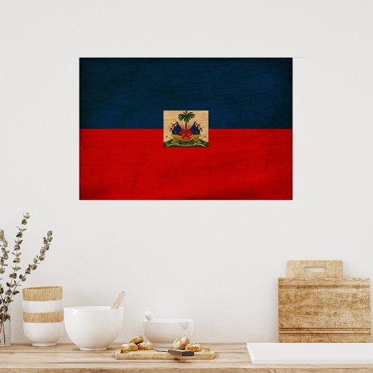 Haïtiaanse vlag poster (Keuken)