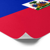 Haïtiaanse vlag poster (Hoek)